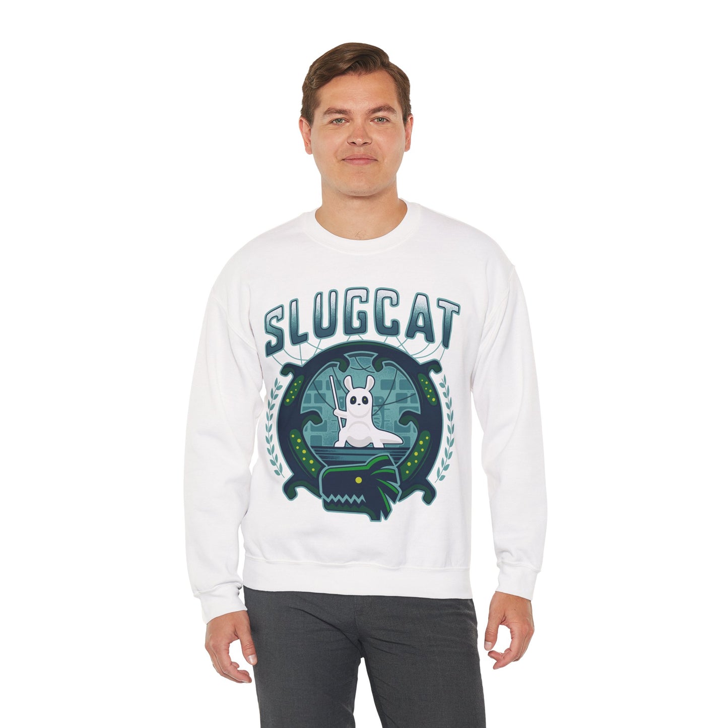 Slugcat Emblem Unisex Crewneck Sweatshirt