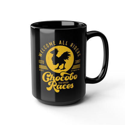 Chocobo Races Crest Black Mug