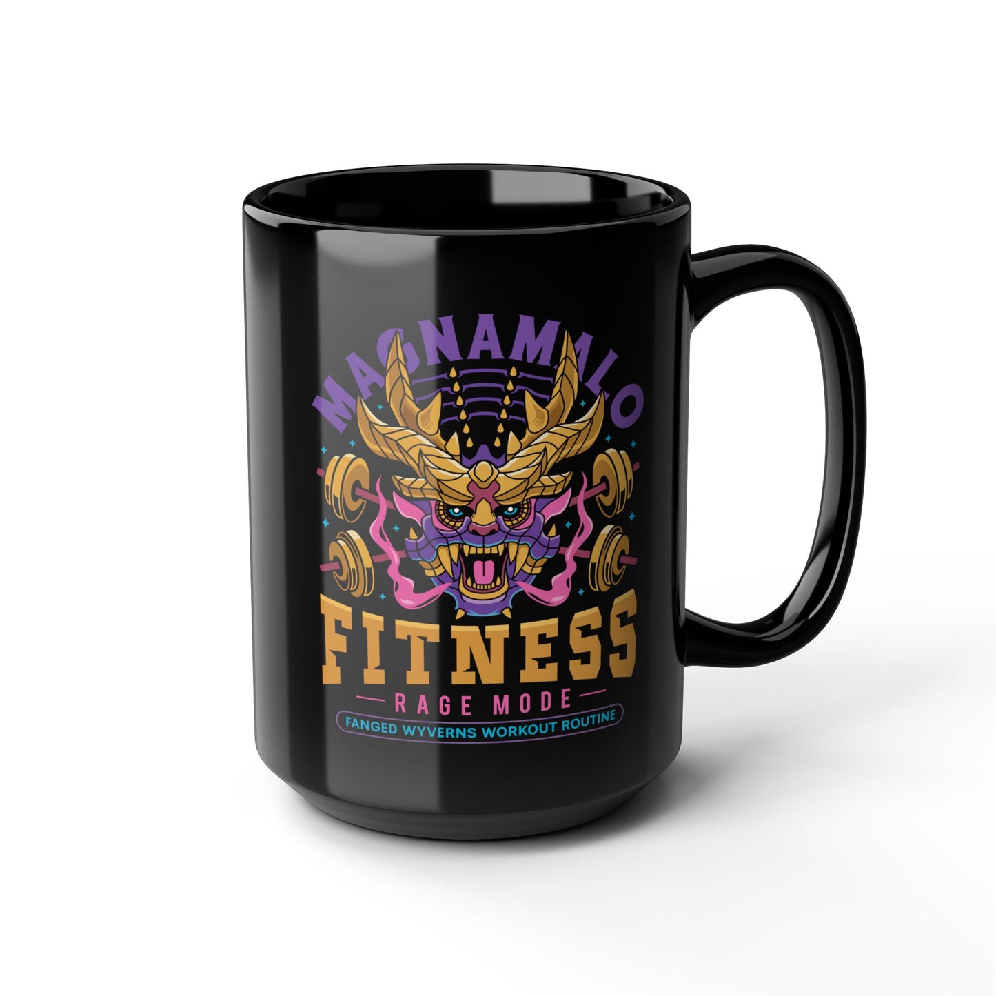 Magnamalo Fitness Emblem Black Mug