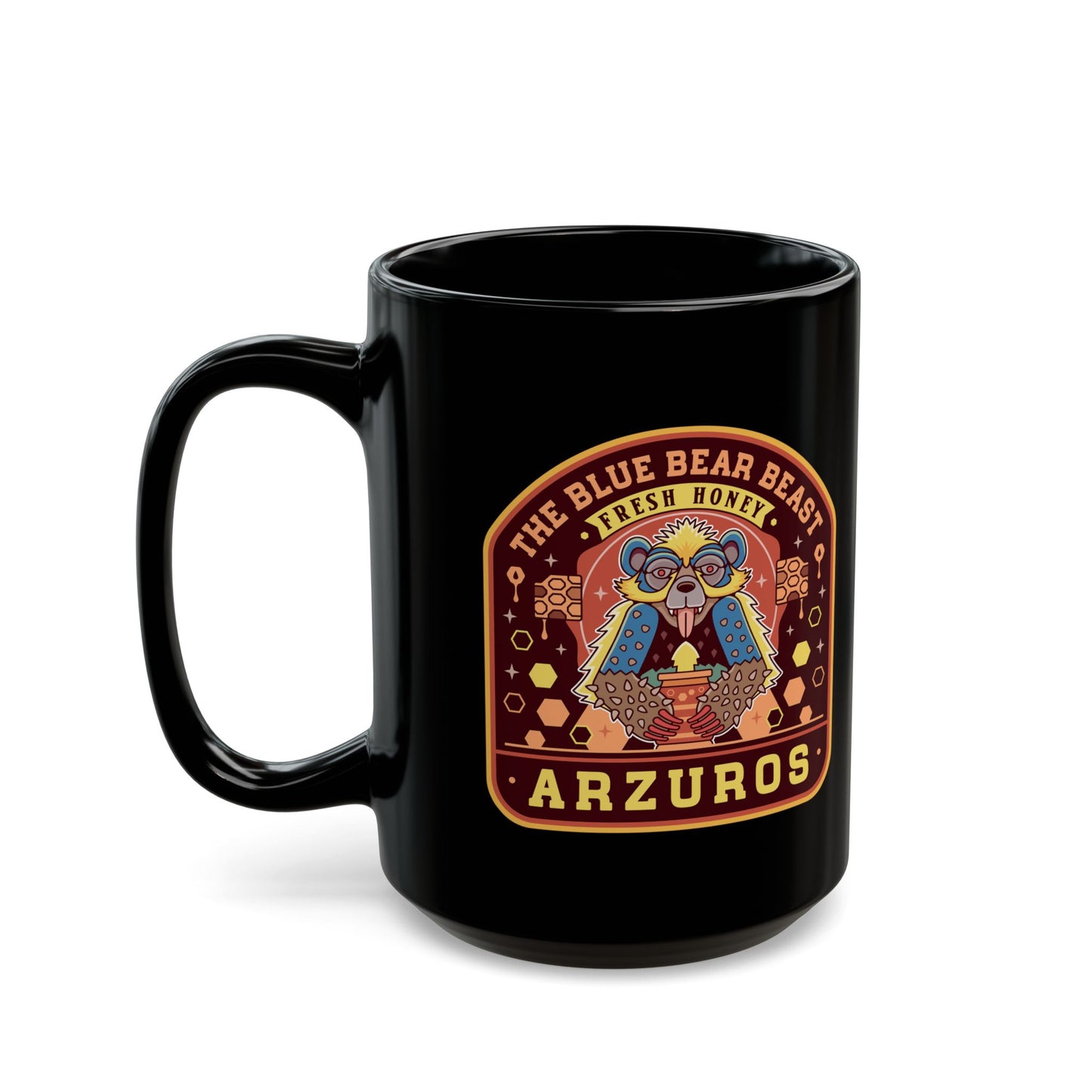 Arzuros Honey Emblem Black Mug