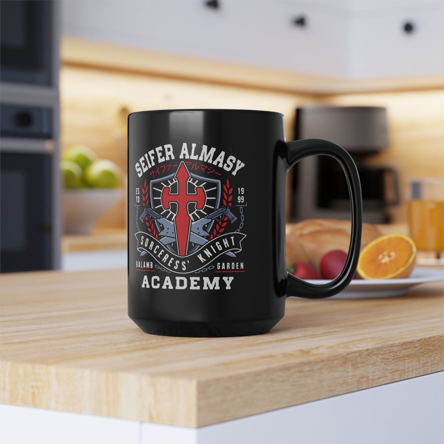 Seifer Almasy Academy Emblem Black Mug