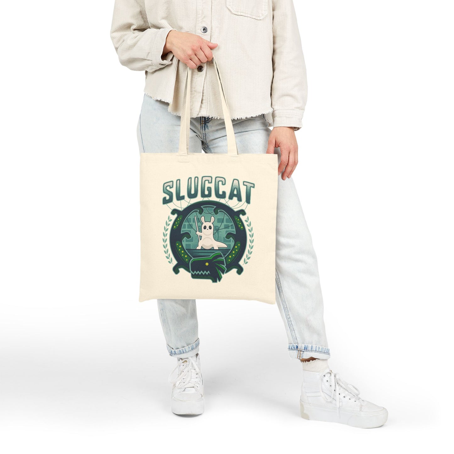 Slugcat Emblem Canvas Tote Bag