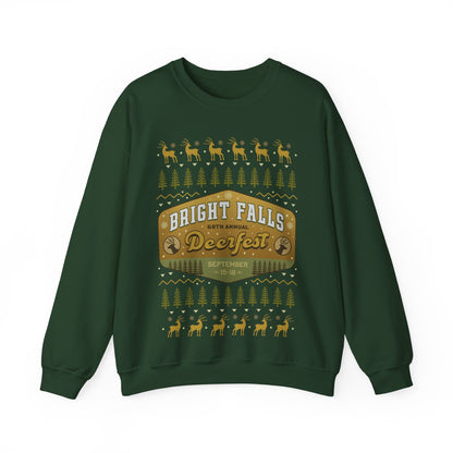 Deerfest Bright Falls Ugly Sweater Unisex Crewneck Sweatshirt