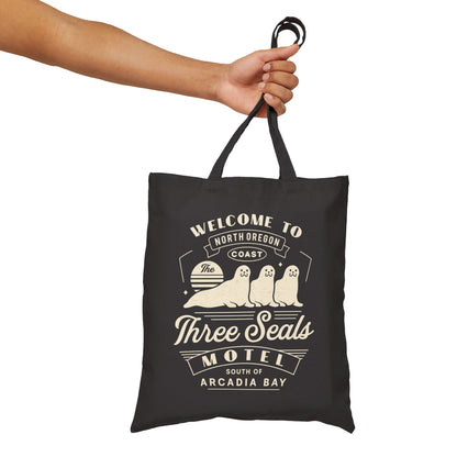 Three Seals Motel Emblem Canvas Tote Bag