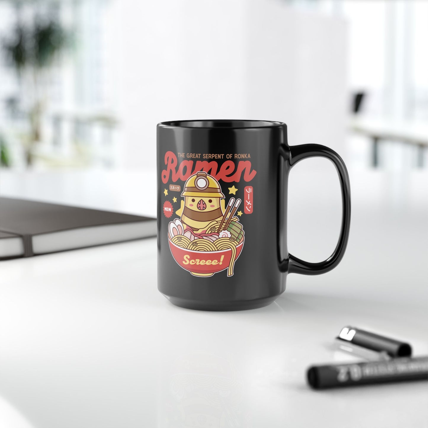Serpent Of Ronka Ramen Black Mug