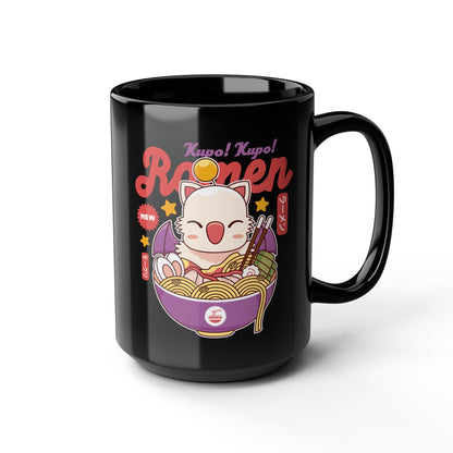 Moogle Kupo Ramen Black Mug