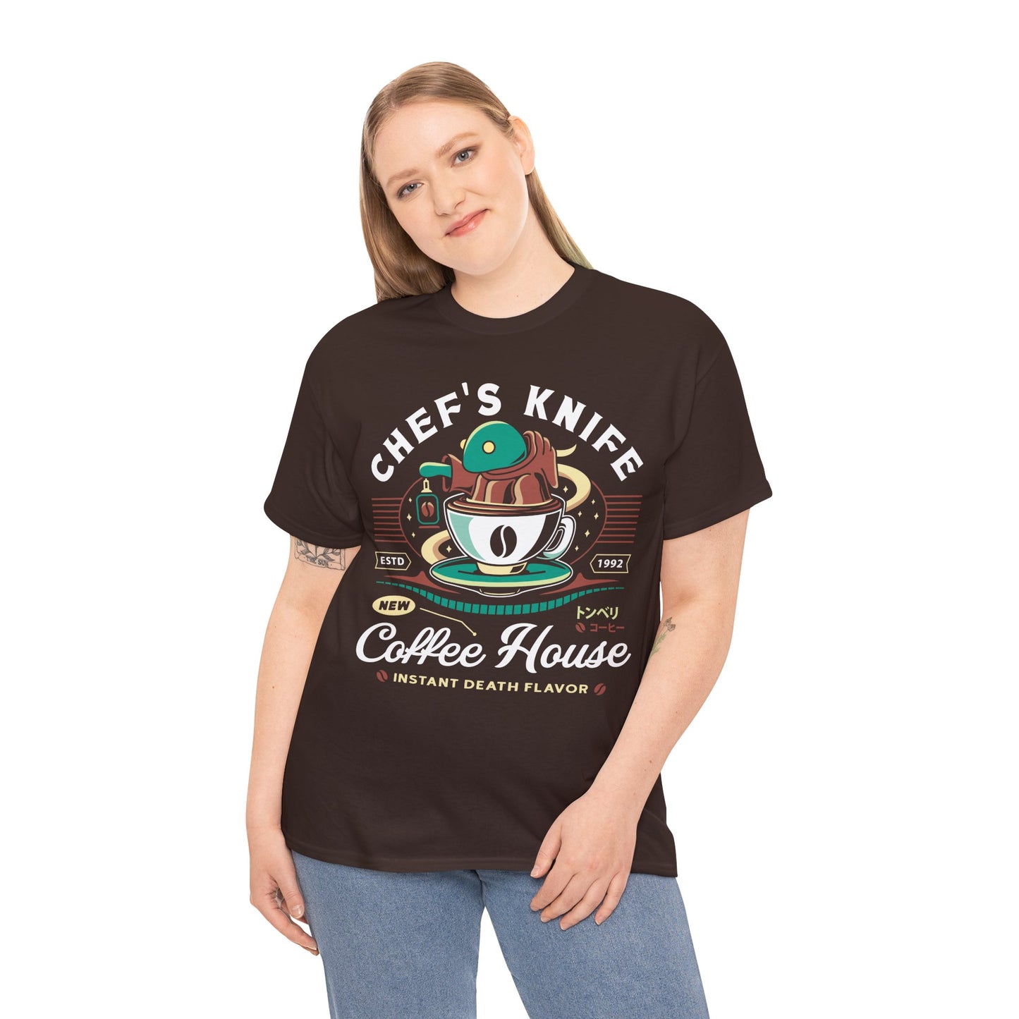 Chefs Knife Coffee Crest Unisex T-Shirt