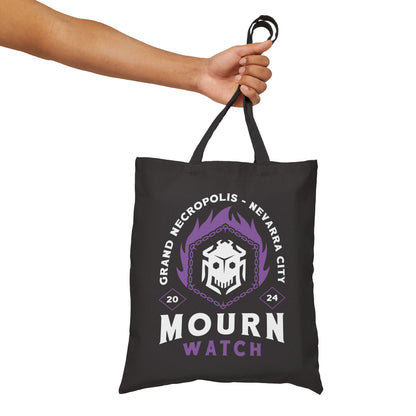 Mourn Watch Emblem Cotton Canvas Tote Bag