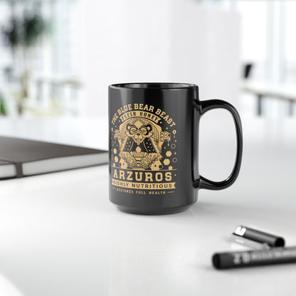 Arzuros Honey Vintage Crest Black Mug