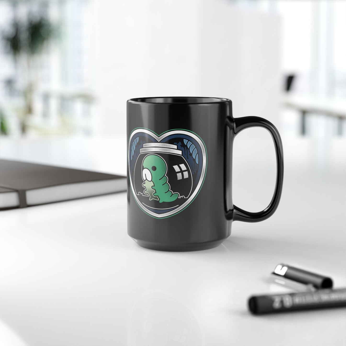 Grub Love Emblem Black Mug