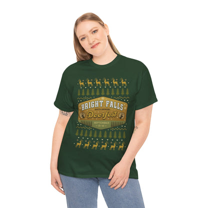 Deerfest Bright Falls Ugly Sweater Unisex T-Shirt