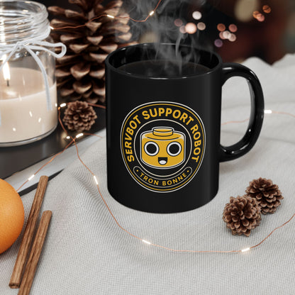 Servbot Vintage Crest Black Mug