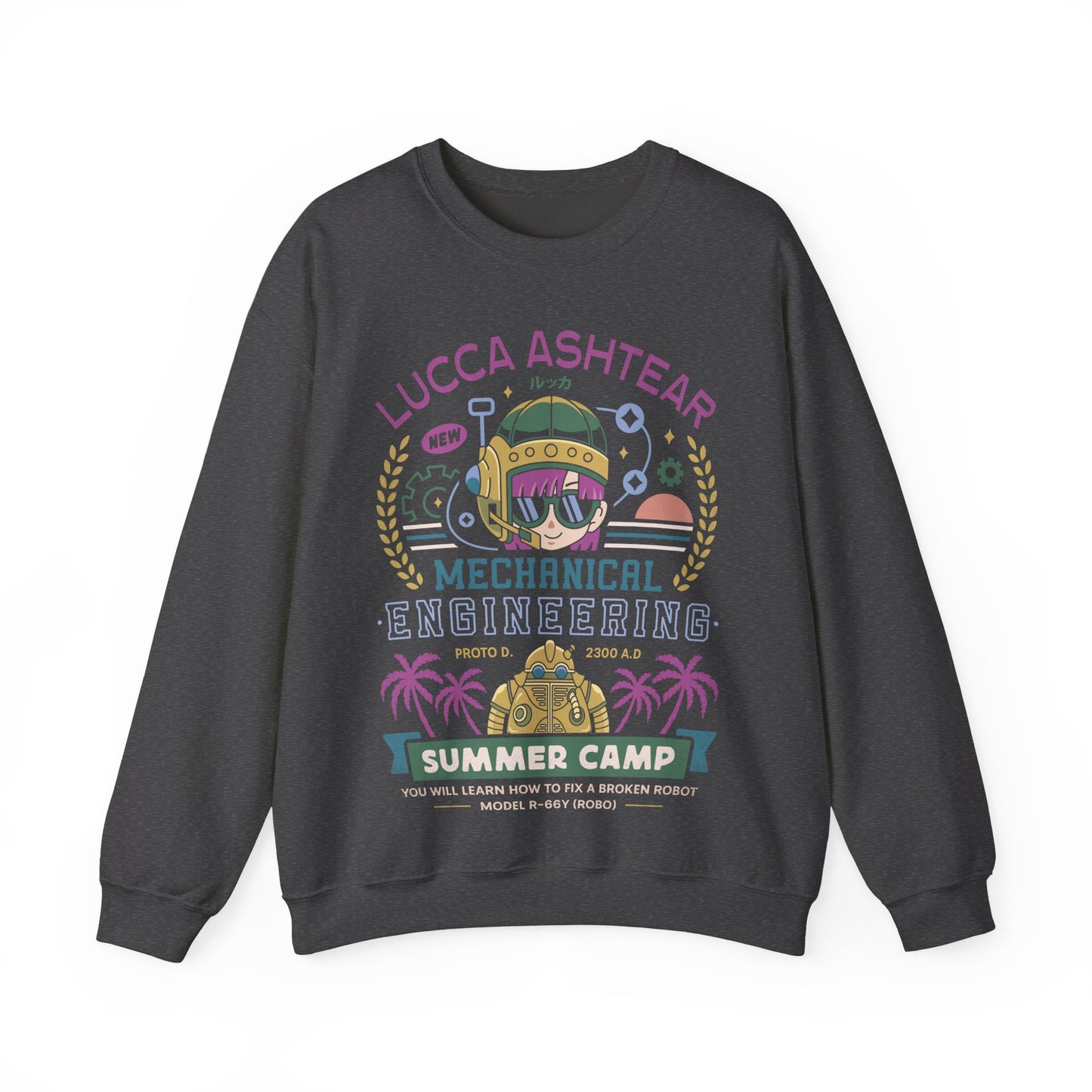 Lucca Ashtear Summer Camp Unisex Crewneck Sweatshirt