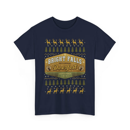 Deerfest Bright Falls Ugly Sweater Unisex T-Shirt