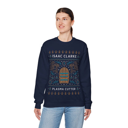 Isaac Clarke Ugly Sweater Unisex Crewneck Sweatshirt