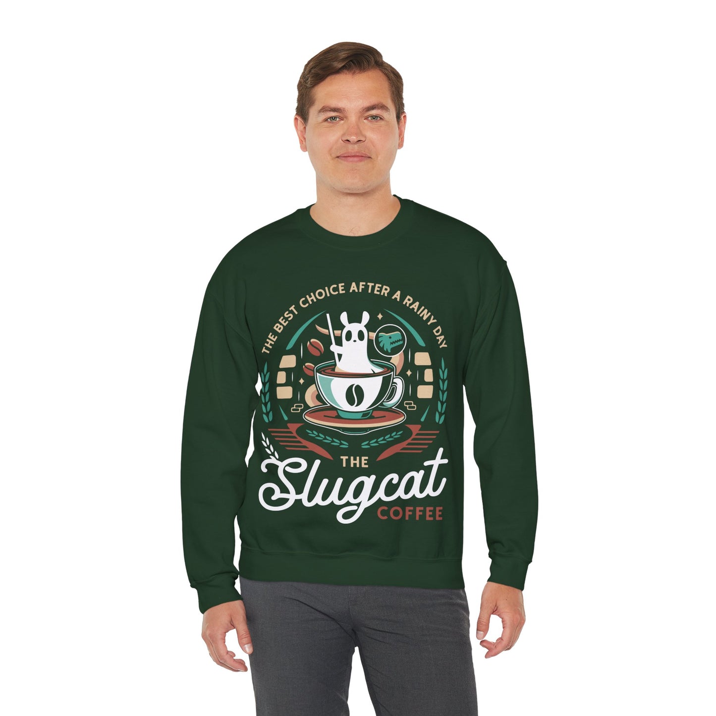 Slugcat Coffee Emblem Unisex Crewneck Sweatshirt