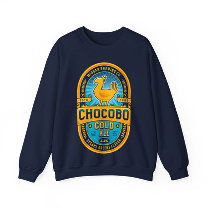Chocobo Gold Beer Emblem Unisex Crewneck Sweatshirt