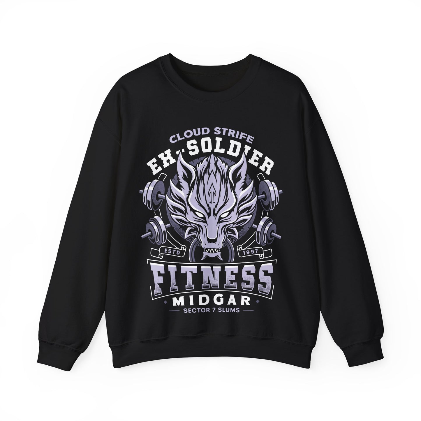 Strife Midgar Fitness Emblem Crewneck Sweatshirt