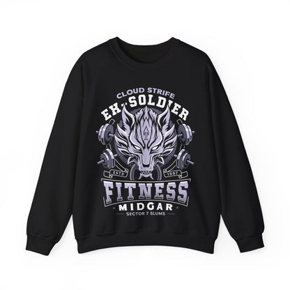 Strife Midgar Fitness Emblem Crewneck Sweatshirt