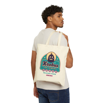 Krobus The Sewers Merchant Cotton Canvas Tote Bag