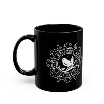 Wrenwood Hotel Emblem Black Mug