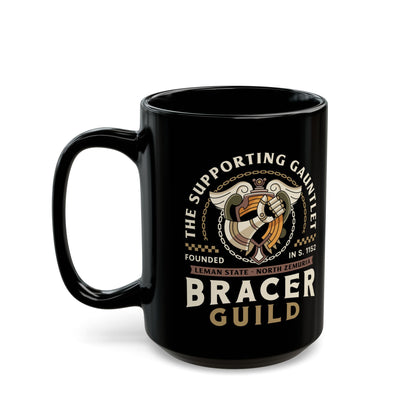 Bracers Guild Leman Crest Black Mug