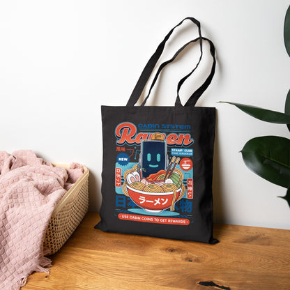 Cabin Coins Ramen Vintage Tote Bag