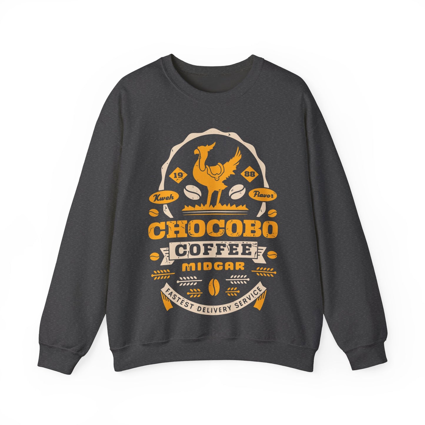 Chocobo Coffee Grunge Unisex Crewneck Sweatshirt