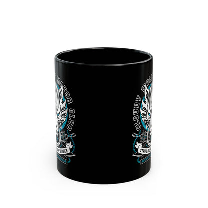 Cloudy Wolf Midgar Motor Black Mug