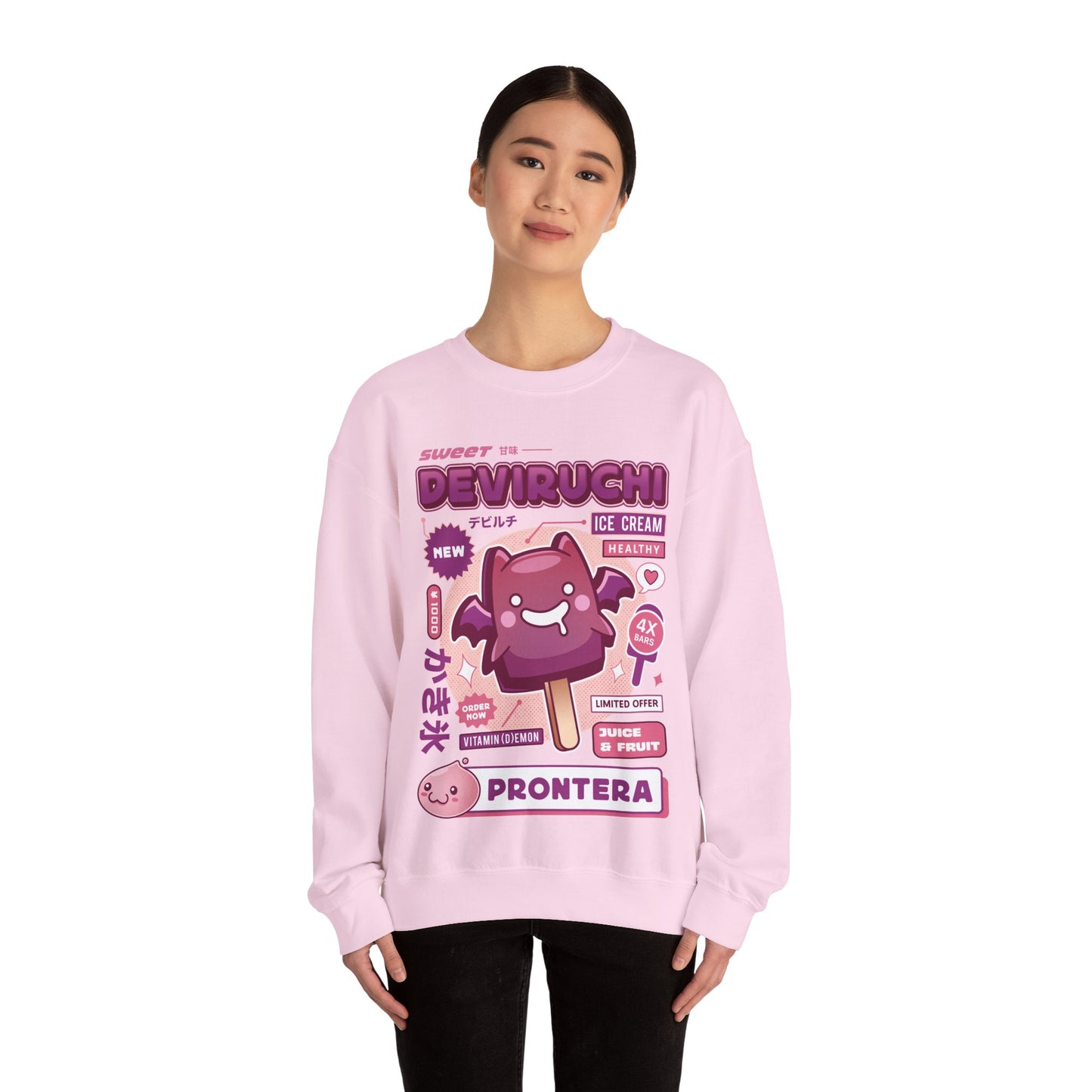 Deviruchi Ice Cream Unisex Crewneck Sweatshirt