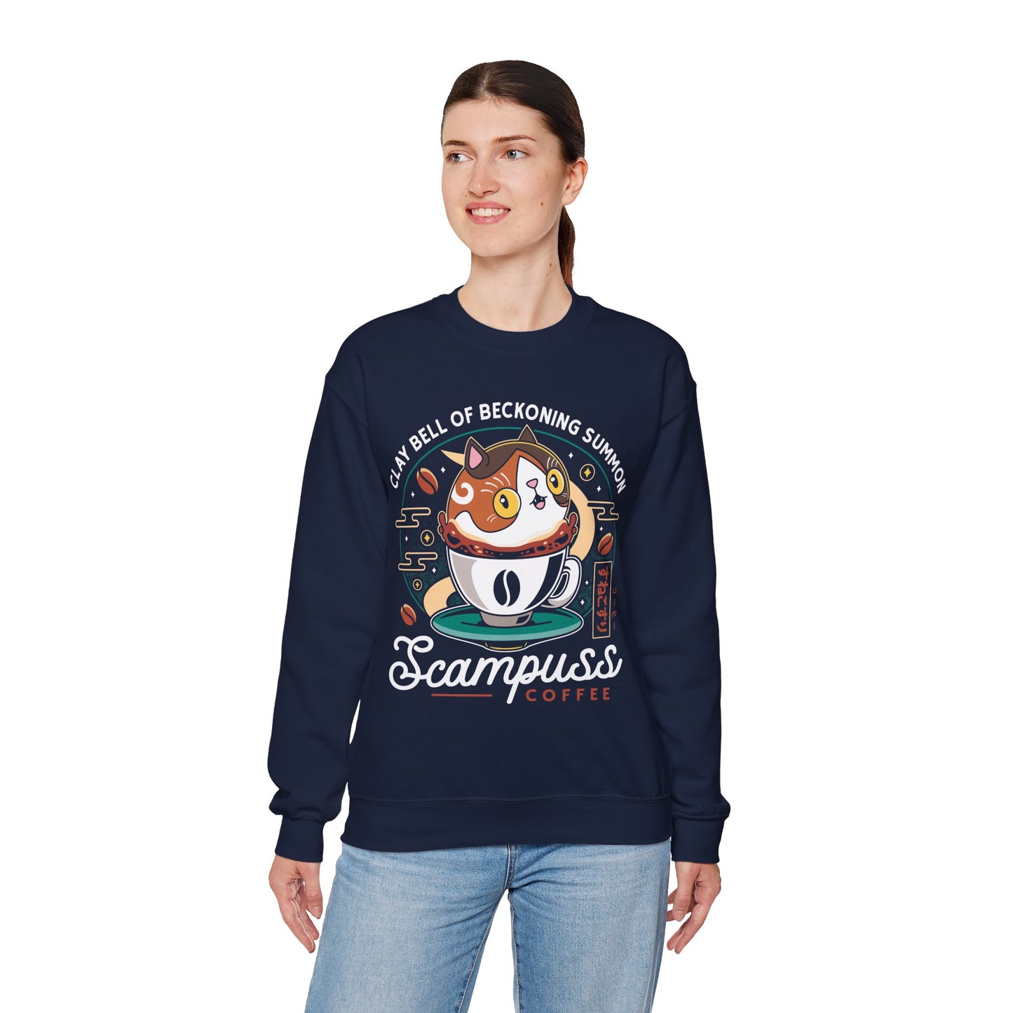 Scampuss Coffee Emblem Crewneck Sweatshirt