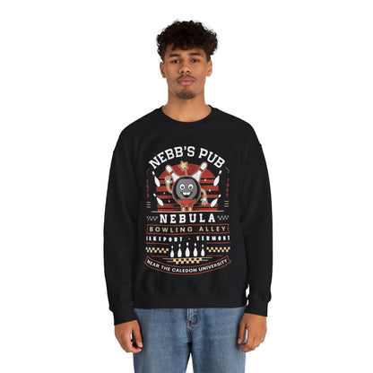 Nebb Bowling Mascot Emblem Crewneck Sweatshirt