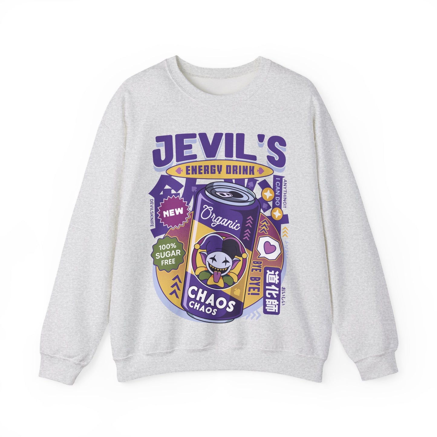 Jevil Energy Drink Unisex Crewneck Sweatshirt