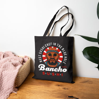 Bancho Sushi Emblem Cotton Canvas Tote Bag
