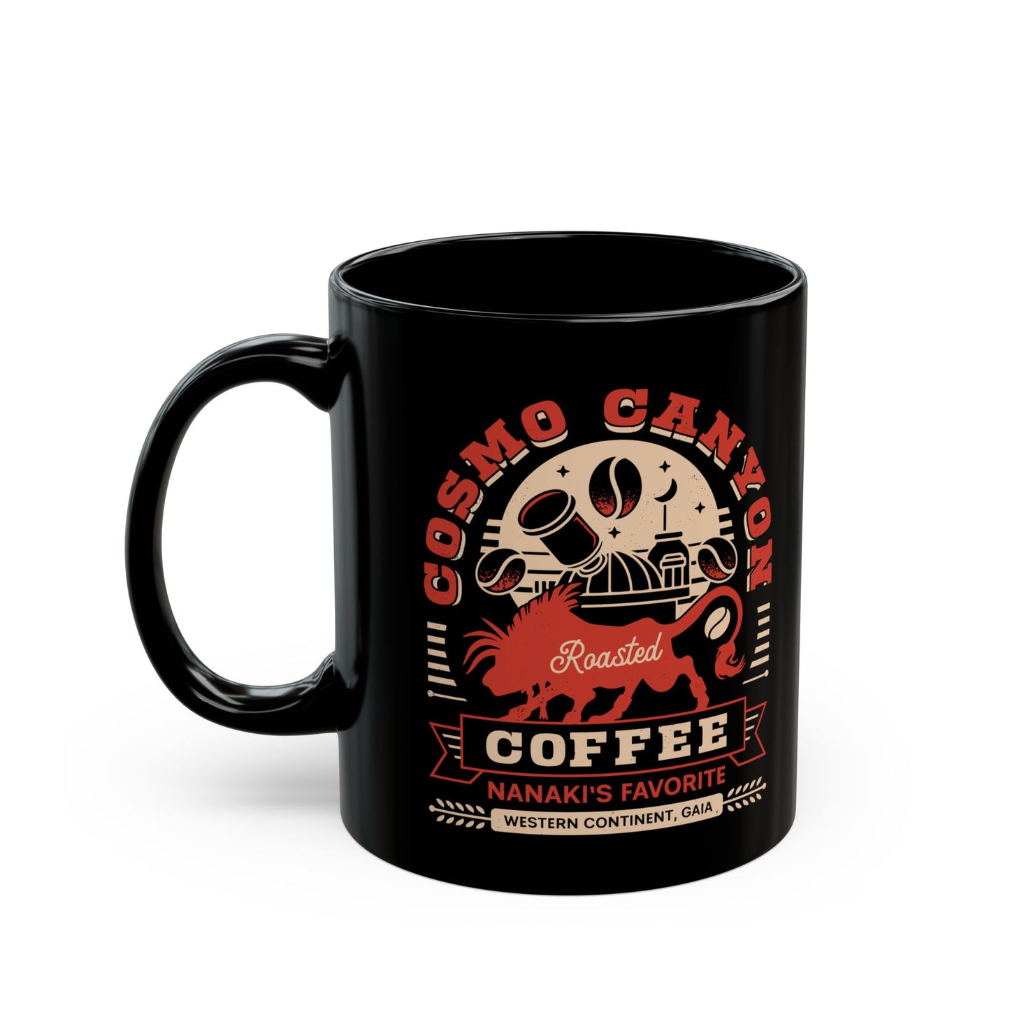 Cosmo Canyon Coffee Grunge Black Mug