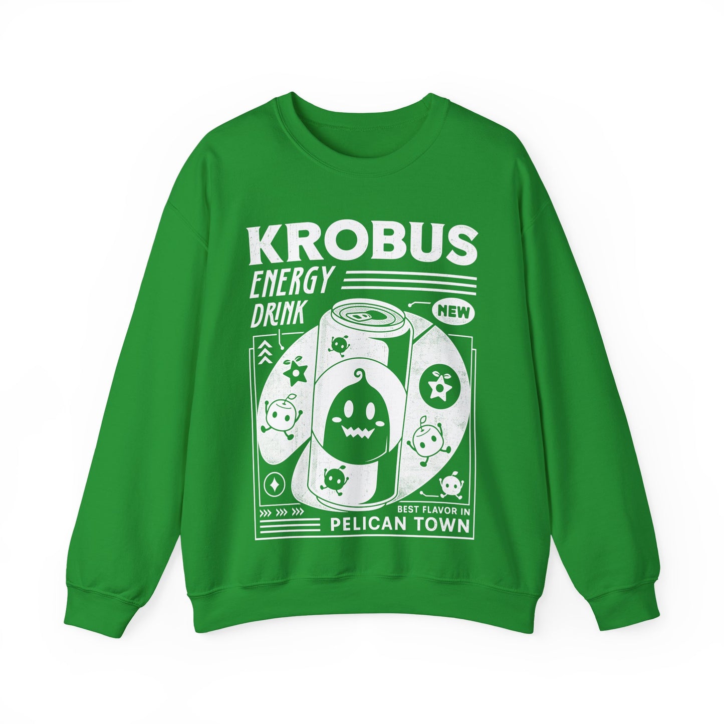 Krobus Energy Drink Grunge Unisex Crewneck Sweatshirt