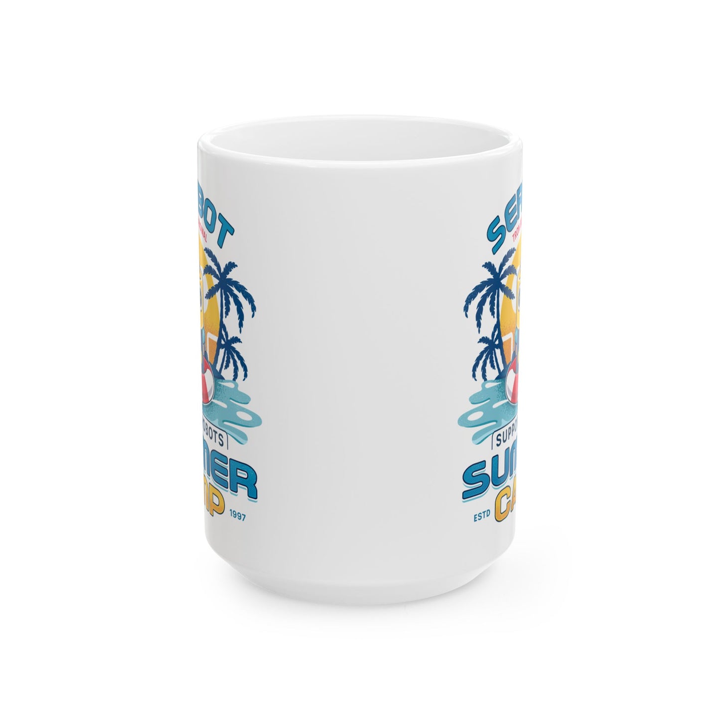 Servbot Summer Camp Vintage Ceramic Mug