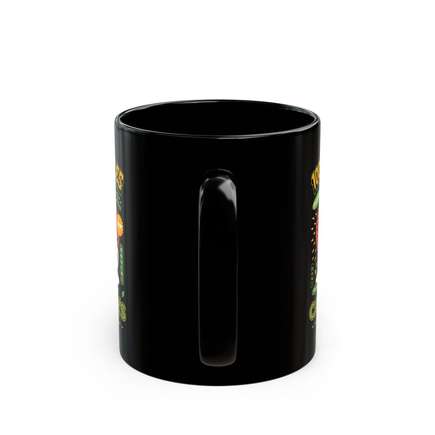 Cactuar Green Tea Emblem Black Mug
