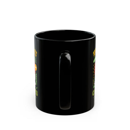 Cactuar Green Tea Emblem Black Mug