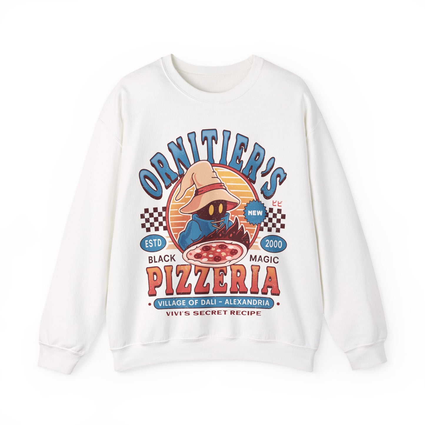 Ornitier Pizzeria Vintage Unisex Crewneck Sweatshirt