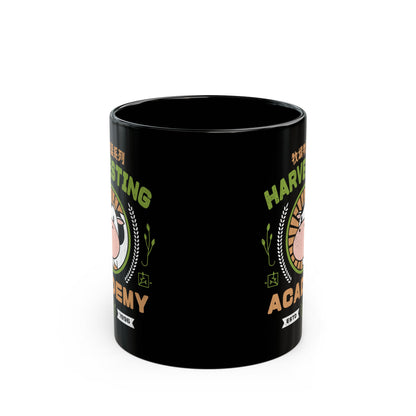 Kawaii Harvesting Academy Black Mug