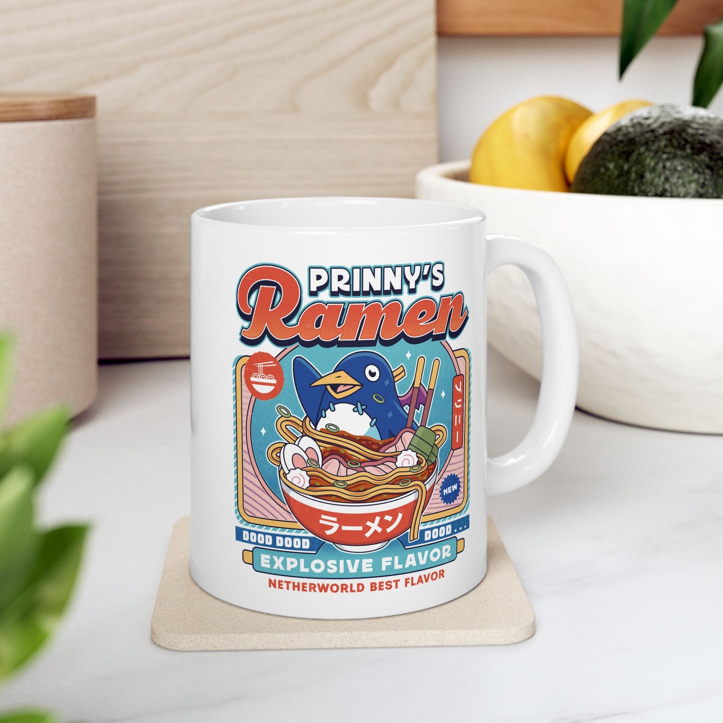 Prinny Dood Ramen Vintage Ceramic Mug