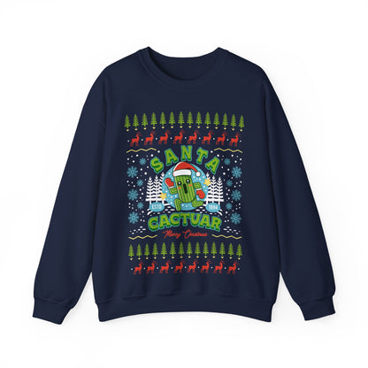 Santa Cactuar Christmas Unisex Crewneck Sweatshirt