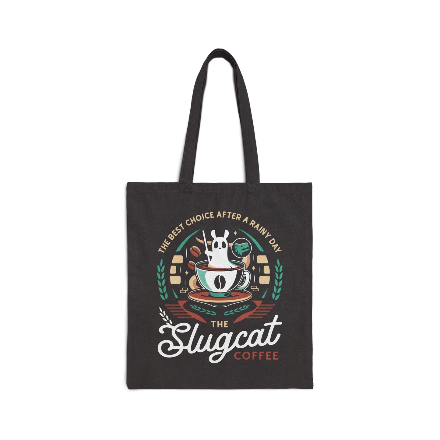 Slugcat Coffee Emblem Cotton Canvas Tote Bag
