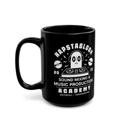 Napstablook Sound Mixing Emblem Black Mug