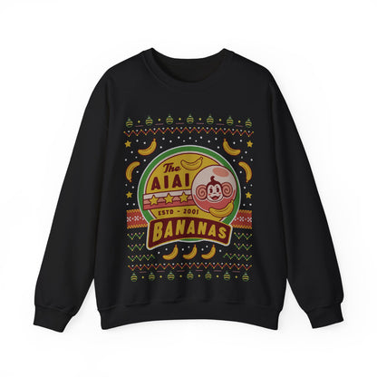 Aiai Bananas Ugly Sweater Unisex Crewneck Sweatshirt