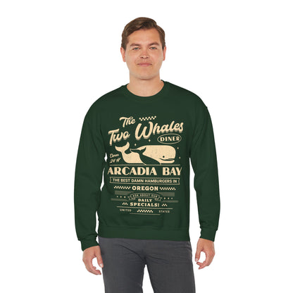 The Two Whales Diner Emblem Unisex Crewneck Sweatshirt