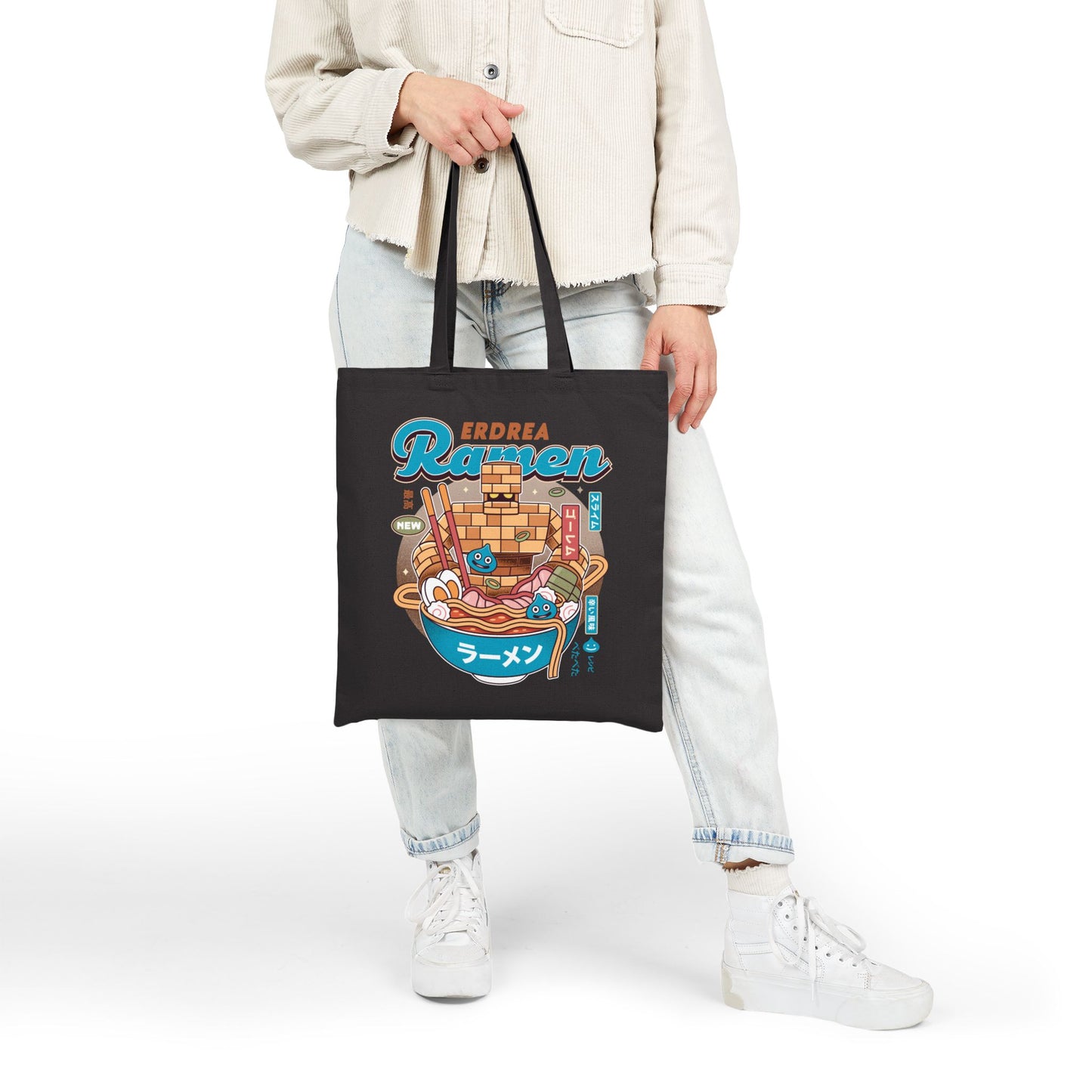 Erdrea Monsters Ramen Vintage Tote Bag