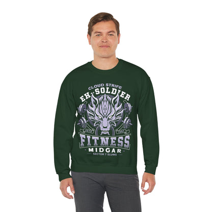 Strife Midgar Fitness Emblem Crewneck Sweatshirt