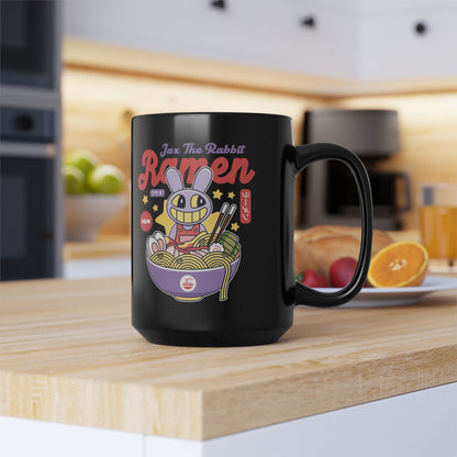 Jax Purple Rabbit Ramen Black Mug